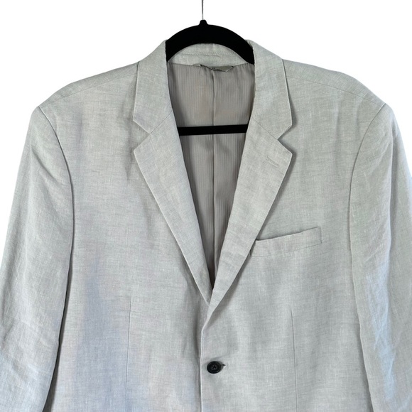 100% Linen Boyfriend Blazer Jacket - Picture 6 of 14